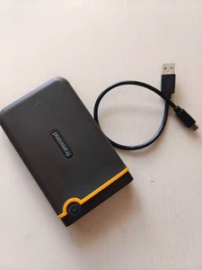 1TB Transcend StoreJet 25M3 USB3.1 Slim Portable Hard Drive Shock-Resistant - Afbeelding 1 van 3