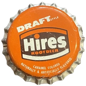 Vintage 1960s Hires Draft Root Beer Cork Bottle Cap RIP 2022 - Picture 1 of 8