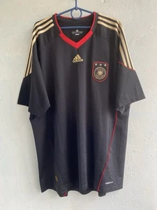 XXL GERMANY 2010 2011 AWAY FOOTBALL SHIRT SOCCER JERSEY P41462 MEN BLACK - Picture 1 of 12