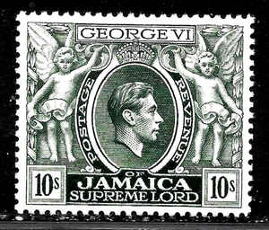 HICK GIRL-OLD MINT JAMAICA SC#128 KING GEORGE VI A5181 - Picture 1 of 2