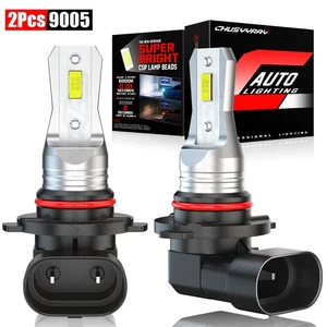 2x 9005/HB3 LED Headlight Kit Bulbs 6000K High/Low BEAM Super White Bright - Picture 1 of 16