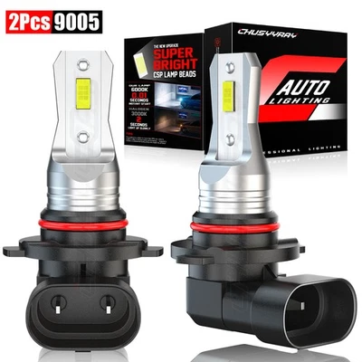 2x 9005/HB3 LED Headlight Kit Bulbs 6000K High/Low BEAM Super White Bright - Image 1 of 4