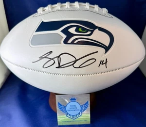SAM DARNOLD Hand Signed FOOTBALL -  SEAHAWKS QB #14 Autographed w/ COA (TSA) - Picture 1 of 5