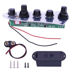 5 Jazz Bass Loaded Wired Control Plate for 4/5 String Bass Guitar Parts L1N3 - Picture 1 of 6