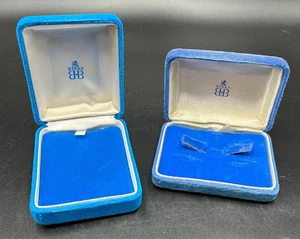 Lot of 2 Birks Jewelry Boxes - Gift Box - Velvet - Necklace - Vintage - Original - Bild 1 von 17