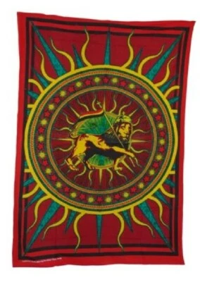 New Large Lion of Judah Tribe Rasta Wall Hanging Gift Tapestry Selassie African - Image 1 of 3