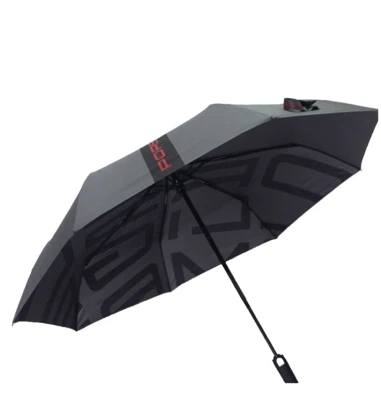 Genuine Porsche Compact Folding Automatic Umbrella Gray - Image 1 of 4