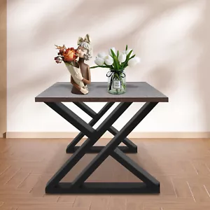 Tischkufen Tischbeine Tischgestell Couchtisch Möbelfüße X-Form Loft Style 45 cm - Bild 1 von 15