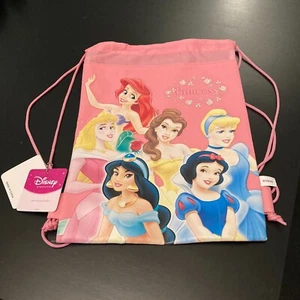 NWT Official Disney Princess Drawstring Backpack Knapsack Bag - Picture 1 of 3