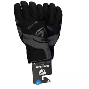 ZIENER Ski-Handschuhe Gauri AQUASHIELD wasserdicht schwarz grau 12757 neu - Bild 1 von 1
