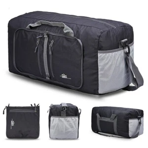 Travel Foldable Duffle Bag Gym Sports Lightweight Luggage Duffel Foldaway Bags - Picture 1 of 12