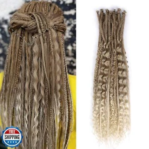 Pouweney 24 Zoll 3 in 1 Dreadlock Extensions Sets, 30 Stränge gemischt braun zu - Bild 1 von 5