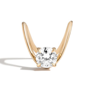 Wedding Band 1 Carat IGI GIA Lab Created Round Cut Diamond 14k Yelllow Gold Ring