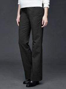 NWT Gap Maternity Full Panel Modern Boot Stretch Charcoal Grey Pants 4 REGULAR - Picture 1 of 5