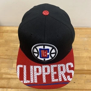 Mitchell & Ness Los Angeles Clippers Snapshot Black/Red Adjustable Snapback Hat - Picture 1 of 15
