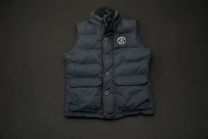 Abercrombie & Fitch Puffy Vest Men M Medium Blue 5525KS - Picture 1 of 7