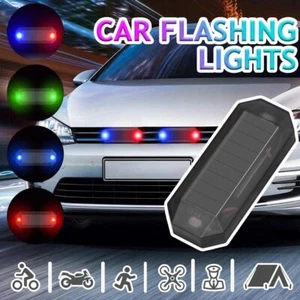 Solar Power LED Car Fake Alarm Warning Security Anti-Theft Flashing-Light W79C - Picture 1 of 25