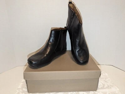 Botas de tornozelo Easy Spirit Act Out pretas com zíper lateral tamanho 6,5M NOVAS - Imagem 1 de 4