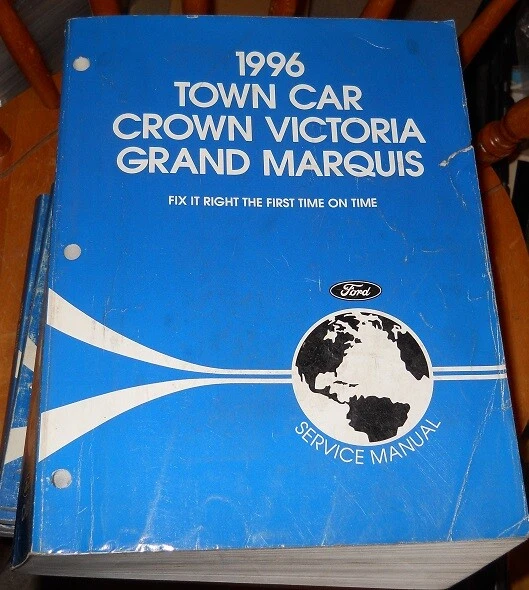 Lincoln Town Car 1996 Ford Crown Victoria Mercury Grand Marquis manual de servicio Foto 1 de 1