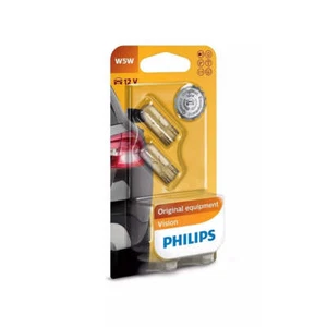 Philips 12961B2 Vision Line 12V W5W 5W Wedge Globes (Twin Pack) - Picture 1 of 2