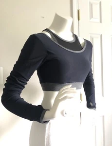 Reggiseno sportivo MPG manica lunga cropped taglia S - Foto 1 di 8