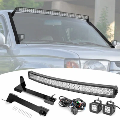 Barra de luz LED de 42"" para Toyota 4Runner 1996-2002 + cápsulas de 3"" + soportes de pilar A + cable Foto 1 de 4