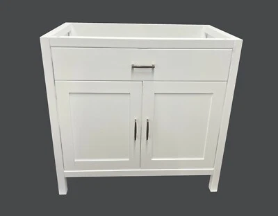 Mueble base tocador baño lavabo individual coctelera blanca 36" NE-V3621-WH Foto 1 de 4
