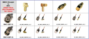 50Ω coaxial BNC (hombre/mujer) a MMCX (hombre/mujer) RG178 (AWG26) máx. 6GHz máx. 1m - Imagen 1 de 10