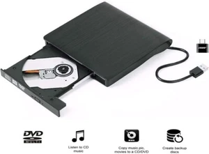 Portable USB 3.0 External CD DVD Drive Burner Writer Player for Laptop Computer - Picture 1 of 12