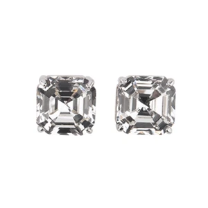 Origami Owl Silver Stud Imperial Earrings w/ Clear Swarovski Crystals - Picture 1 of 1