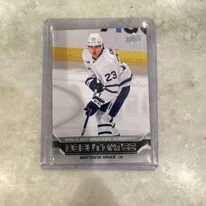 Matthew Knies 2023-24 Upper Deck Debut Dates Insert RC Card #DD-18