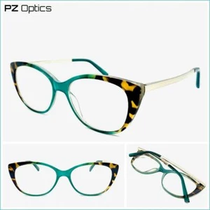 Classy Elegant RETRO Cat Eye READING GLASSES READERS RX Capable Optical Frame - Picture 1 of 14