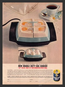 Morton Salt & Dew Double-Duty Egg Cooker 1960s Print Advertisement Ad 1963 - Picture 1 of 1