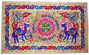 Wall hanging tapestry hand made camel in the desert embroider home decoration - Picture 1 of 10