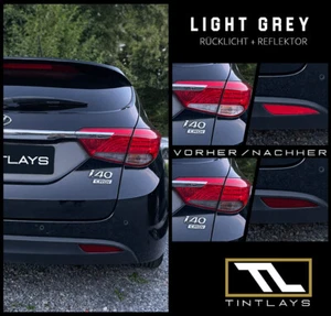 TINTLAYS adecuado para HYUNDAI i40 CW juego de láminas luz trasera + reflector LIGHT Grey - Imagen 1 de 3