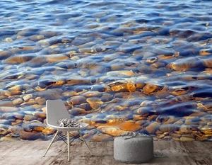 3D Stone Lake S312 Wallpaper Mural Self-adhesive Removable Sticker Kids Pa - Picture 1 of 11