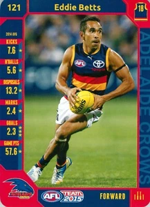 2015 ADELADE CROWS AFL Card EDDIE BETTS - Foto 1 di 3