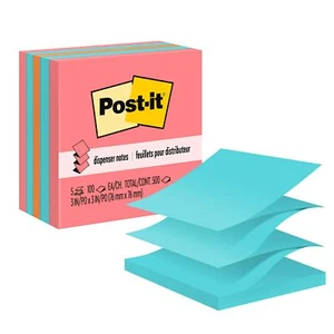 Appunti pop-up post-it 3x3 in 5 tamponi colori assortiti 3301-5AN - Foto 1 di 10