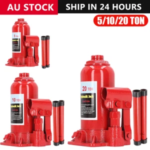 5/10/20 Ton ( 22046 lbs) Heavy Duty Hydraulic Bottle Jack Car Lifter Caravan 4WD - Picture 1 of 15