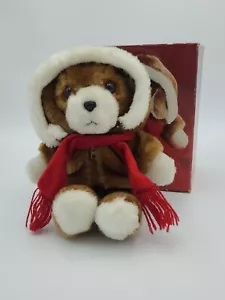Vintage 1982 Avon Plush Puppy With Zip Jacket In Original Box - Collectible Toy - Picture 1 of 5