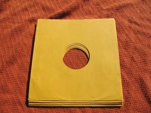 10x Gold Kraft Paper 10" RECORD SLEEVES 78 RPM Jazz Blues Opera Classical inch. - Picture 1 of 4