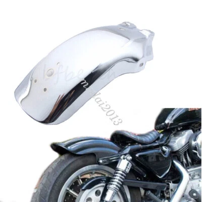 Universal Motorcycle Rear Fender Mudguard For Chopper Honda Kawasaki Yamaha Suzu - Image 1 of 4