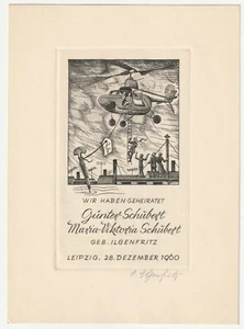 HEINRICH ILGENFRITZ: Vermählungsnzeige für Günter und Maria-Viktoria Schubert - Picture 1 of 1