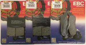 EBC Organic FRONT and REAR Disc Brake Pads Fits YAMAHA YZF R6 (1999 to 2002) - Picture 1 of 9
