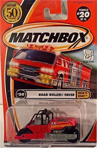 Matchbox 2002 20/75 Road Roller Paver Constrúyelo bien 50th Anniversary Mint - Imagen 1 de 1