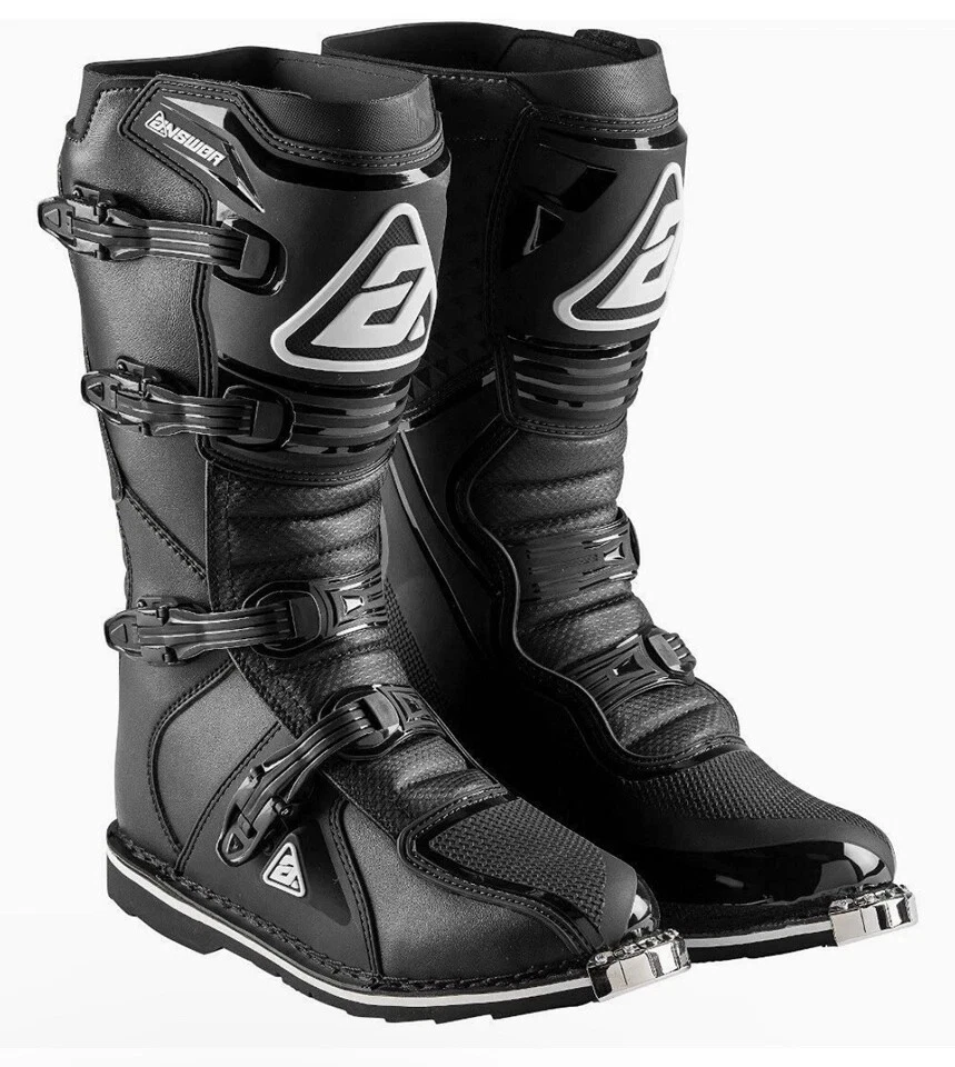 Answer Racing AR1 Boots Black Motorcycle MX Off-road ATV BMX MTB Adult Size 11 - Image 1 of 1