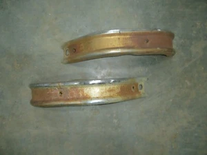 66-67 INTERNATIONAL SCOUT 800 SPORTOP SPORT TOP REAR BUMPERETTES SPLIT BUMPERS - Picture 1 of 4