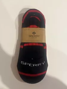 Sperry Damen 3er Pack Signature Invisible Liner Socken Größe ML rot, marine, weiß - Bild 1 von 3