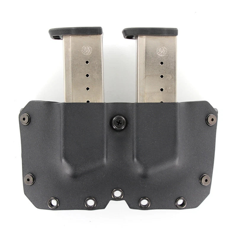 OWB Kydex DOUBLE MAG Holster - SINGLE STACK Models - MATTE BLACK - Image 1 of 3