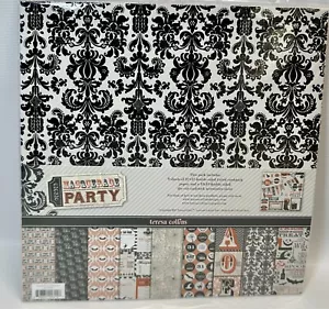 Teresa Collins MASQUERADE PARTY kit scrapbooking ~ adesivi Halloween carta foil - Foto 1 di 3